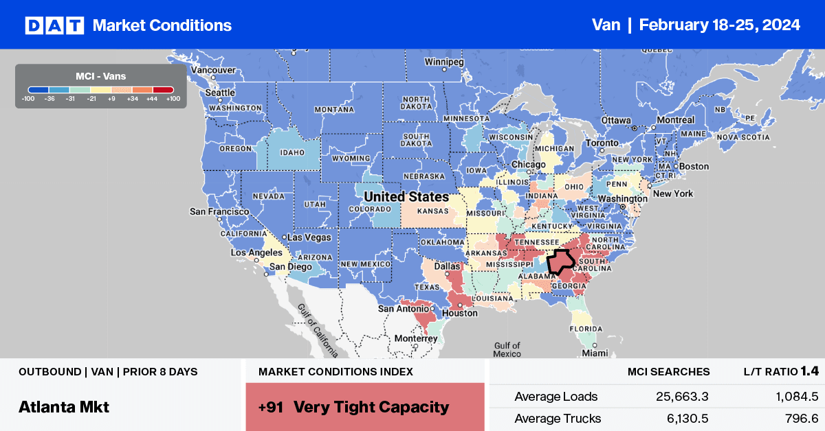 Dry Van Report: There’s some good news and some bad news for truckload ...